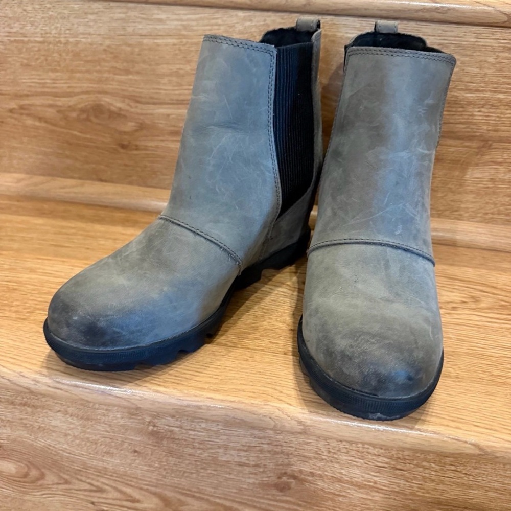 Sorel Women's Gray Ankle Booties 8.5 - Picture 2 of 7
